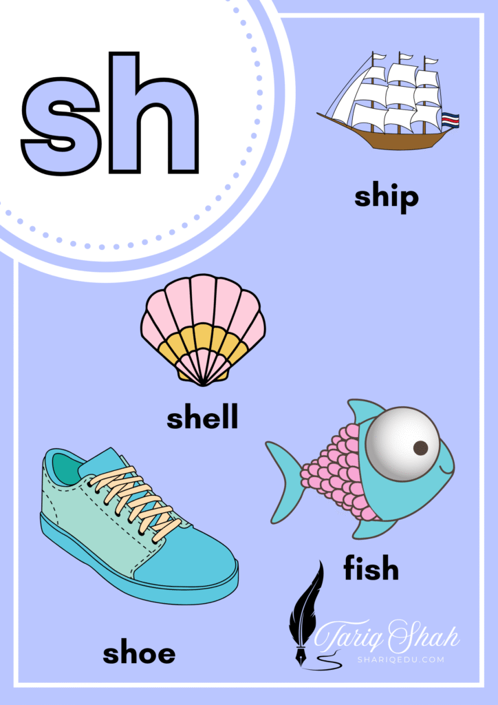 Digraphs Phonics in Colorful Cartoons